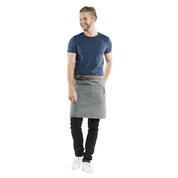 Chaud Devant Forene Denim Halfter Schürze grau 70(B) x 50(L) cm Chaud Devant Forene Denim Halfter Schürze grau 70(B) x 50(L) cm