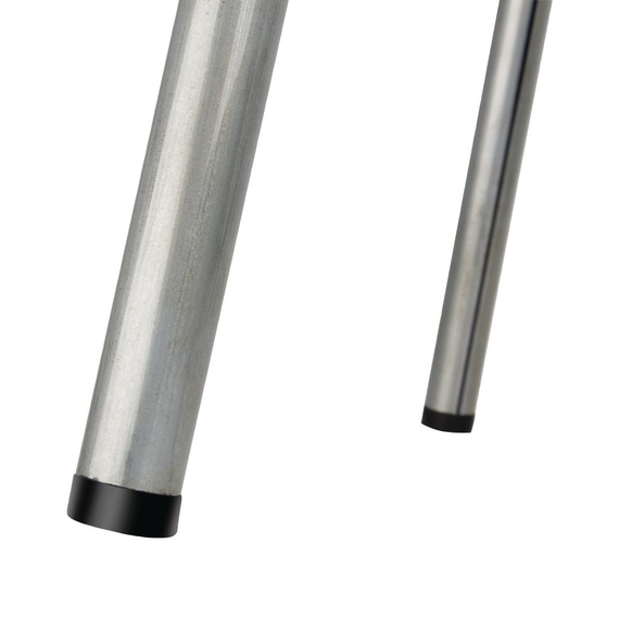Bolero Cantina niedrige Hocker aus Stahl mit Holzsitz (4 Stück) 4 Bolero Cantina niedrige Hocker aus Stahl mit Holzsitz (4 Stück)