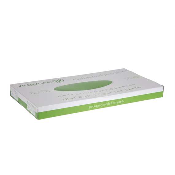 Vegware Compostable Food Prep Handschuhe Mittelblau (Packung mit 2400 Stück) 1 Vegware Compostable Food Prep Handschuhe Mittelblau (Packung mit 2400 Stück)