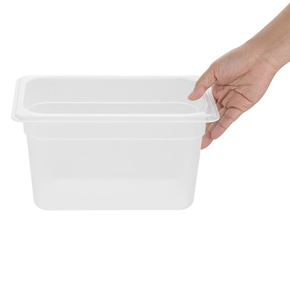 Nisbets Essentials Polypropylen 1/4 Gastronorm Behälter 150mm 3 Nisbets Essentials Polypropylen 1/4 Gastronorm Behälter 150mm