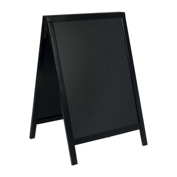 Securit Schwarzer Hölzerner kleiner Gehweg Kreide Tafel Schild 1 Securit Schwarzer Hölzerner kleiner Gehweg Kreide Tafel Schild