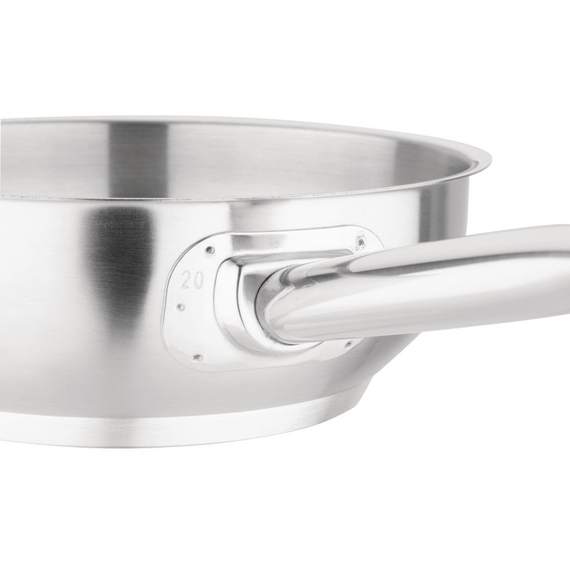 Vogue Edelstahl Sauteuse 20cm 2 Vogue Edelstahl Sauteuse 20cm