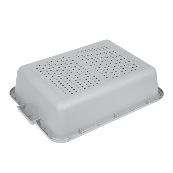 Vogue EDLP Plastic Perforated Storage Box Grey 3 Vogue EDLP Plastic Perforated Storage Box Grey