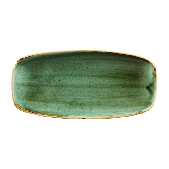 Churchill Stonecast Nr. 4, längliche Kochteller, Meerfenchelgrün, 269 x 127 mm, (12 Stück) 1 Churchill Stonecast Nr. 4, längliche Kochteller, Meerfenchelgrün, 269 x 127 mm, (12 Stück)