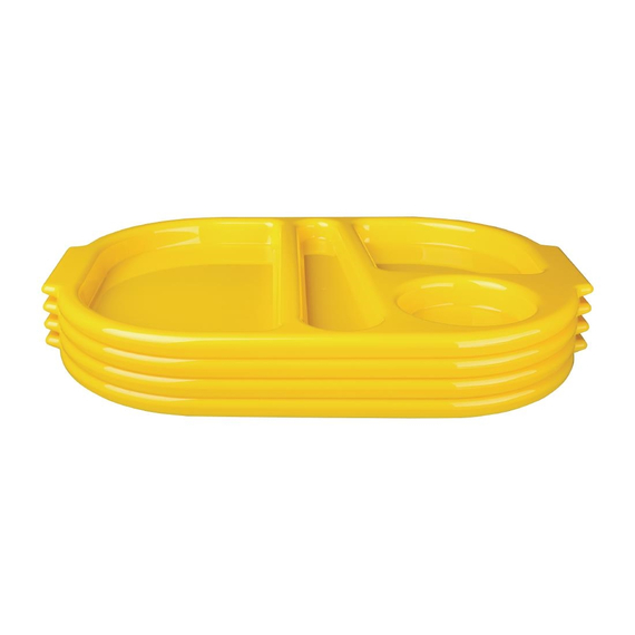 Olympia Kristallon Tabletts mit Fächern 32,2x23,6cm gelb (10 Stück) 2 Olympia Kristallon Tabletts mit Fächern 32,2x23,6cm gelb (10 Stück)