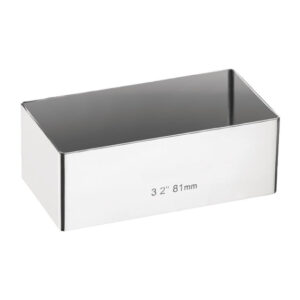 Mini-Tortenring rechteckig 8 x 4cm