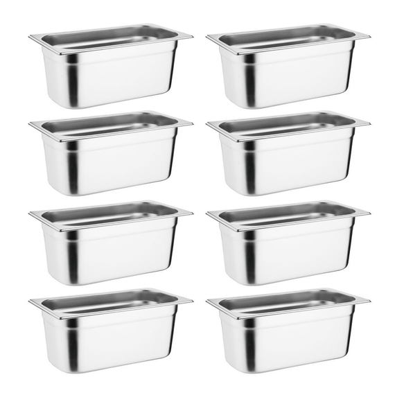 Vogue GN-Behälter Set 8x GN1/3 100mm Vogue GN-Behälter Set 8x GN1/3 100mm