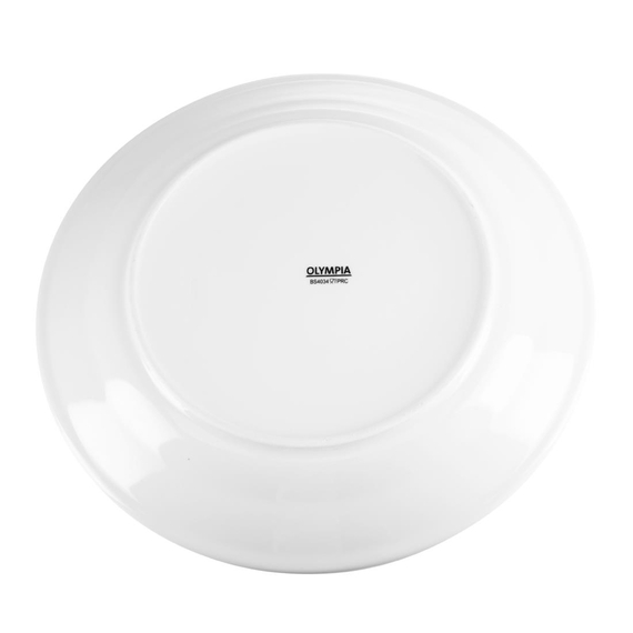 Olympia Whiteware Teller mit breitem Rand 31cm (6 Stück) 6 Olympia Whiteware Teller mit breitem Rand 31cm (6 Stück)