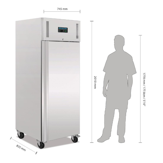 Polar Serie U Kühlschrank Edelstahl 650L 3 Polar Serie U Kühlschrank Edelstahl 650L