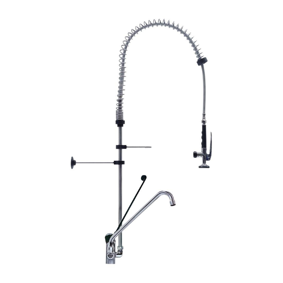 Gastro M Einloch-Geschirrbrause niedrig mit Schwenkhahn und handfreier Bedienung Gastro M Einloch-Geschirrbrause niedrig mit Schwenkhahn und handfreier Bedienung