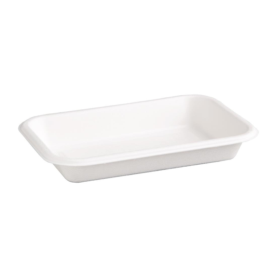 Fiesta kompostierbare Bagasse-Lebensmitteltabletts 340ml (50 Stück) 3 Fiesta kompostierbare Bagasse-Lebensmitteltabletts 340ml (50 Stück)