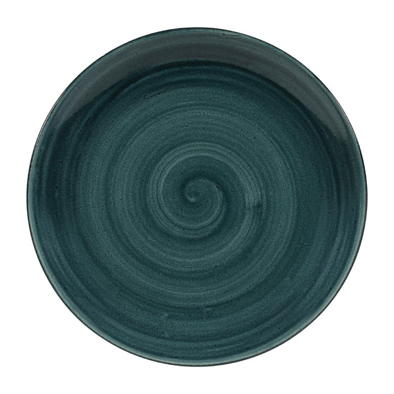 Churchill Stonecast Patina Coupe-Teller, rustikales Blaugrün, 260 mm, (12 Stück) Churchill Stonecast Patina Coupe-Teller, rustikales Blaugrün, 260 mm, (12 Stück)