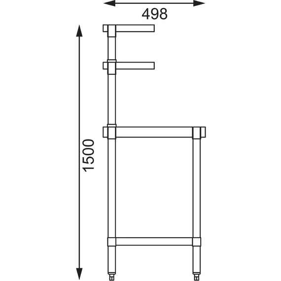 Vogue Arbeitstisch mit Regalboden und Wandregal 120cm 8 Vogue Arbeitstisch mit Regalboden und Wandregal 120cm