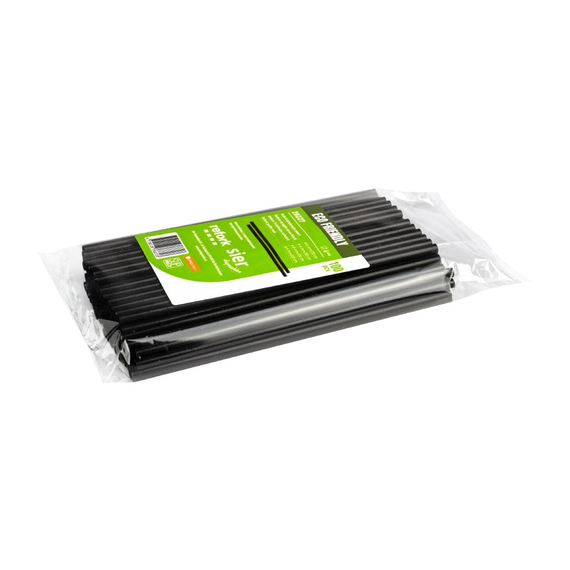 Sier Einwegprodukte Refork gerader Strohhalm schwarz ø 6 mm / 20 cm (100 Stück) 2 Sier Einwegprodukte Refork gerader Strohhalm schwarz ø 6 mm / 20 cm (100 Stück)