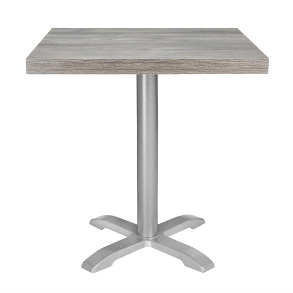 Bolero vorgebohrte quadratische Melamin Tischplatte grau 700 mm 4 Bolero vorgebohrte quadratische Melamin Tischplatte grau 700 mm