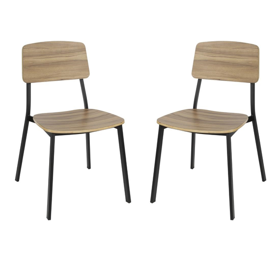 Bolero Beaufort Esszimmerstühle aus Holz für den Innenbereich (2 Stück) 6 Bolero Beaufort Esszimmerstühle aus Holz für den Innenbereich (2 Stück)