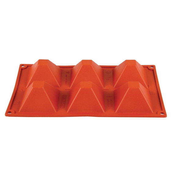 Pavoni Formaflex Backform Silikon 6 Pyramiden Pavoni Formaflex Backform Silikon 6 Pyramiden