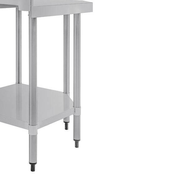 Vogue Arbeitsecktisch mit Aufkantung und Regalboden 80 x 60cm 3 Vogue Arbeitsecktisch mit Aufkantung und Regalboden 80 x 60cm
