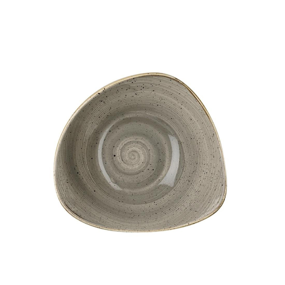 Churchill Stonecast Dreieckige Schüssel, Pfefferkorngrau, 250 mm (12 Stück) 2 Churchill Stonecast Dreieckige Schüssel, Pfefferkorngrau, 250 mm (12 Stück)
