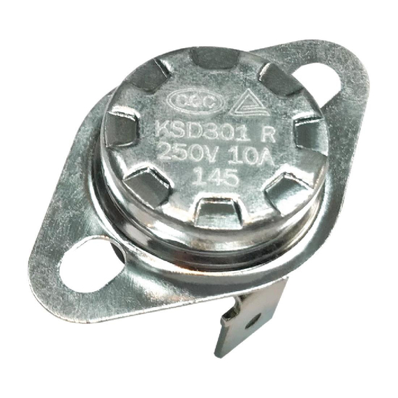 Buffalo Manual-Reset-Thermostat 145 °C Ersatzteil passt für CW305 CW306 Buffalo Manual-Reset-Thermostat 145 °C Ersatzteil passt für CW305 CW306
