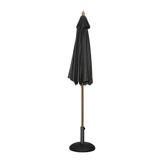 Bolero Runder Sonnenschirm 3m Durchmesser Schwarz 1 Bolero Runder Sonnenschirm 3m Durchmesser Schwarz
