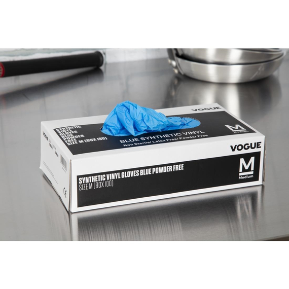 Hygiplas Vinylhandschuhe Blau puderfrei M (100 Stück) 5 Hygiplas Vinylhandschuhe Blau puderfrei M (100 Stück)