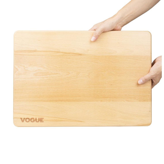 Vogue Buche Schneidebrett Groß 510x355x30mm 2 Vogue Buche Schneidebrett Groß 510x355x30mm