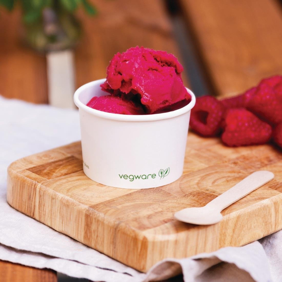Vegware kompostierbare Schalen für warme Speisen 110ml (1000 Stück) Vegware kompostierbare Schalen für warme Speisen 110ml (1000 Stück)