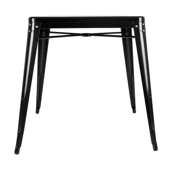 Bolero Bistro Quadratischer Stahltisch Schwarz - 660mm 6 Bolero Bistro Quadratischer Stahltisch Schwarz - 660mm