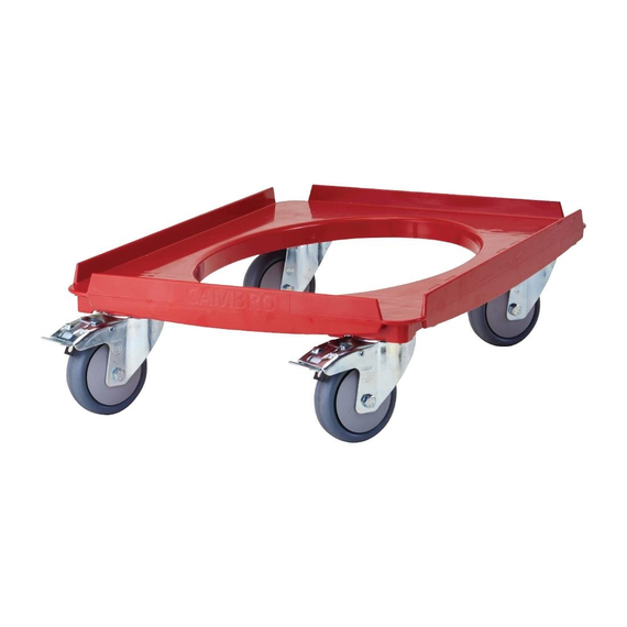 Cambro Rolluntersatz für GN 1/1 Front- und Toplader CamGo Transportbehälter 3 Cambro Rolluntersatz für GN 1/1 Front- und Toplader CamGo Transportbehälter