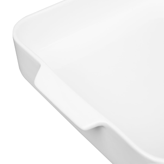 Olympia Whiteware Quadratische Bratform mit Griffen 260x225x50mm (2 Stück) 3 Olympia Whiteware Quadratische Bratform mit Griffen 260x225x50mm (2 Stück)