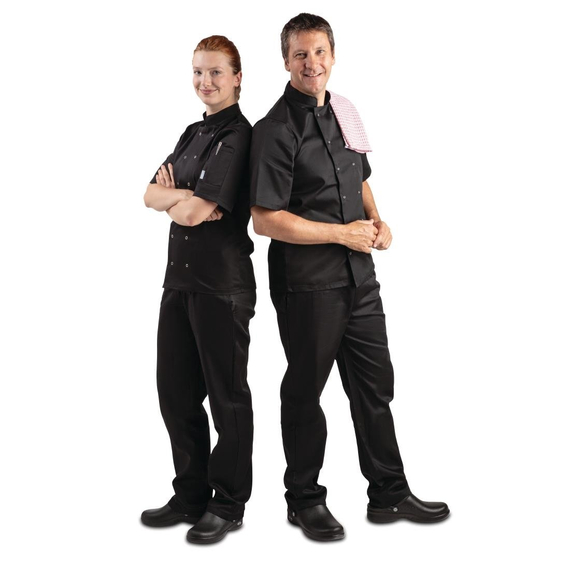 Whites Vegas Kochjacke kurze Ärmel schwarz XXL 8 Whites Vegas Kochjacke kurze Ärmel schwarz XXL