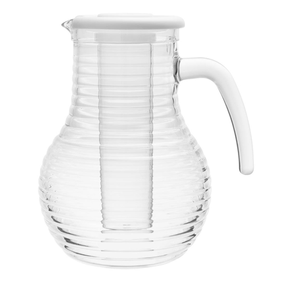 Olympia Kristallon Krug mit Kühlrohr Polycarbonat Geriffelt 1600ml Olympia Kristallon Krug mit Kühlrohr Polycarbonat Geriffelt 1600ml