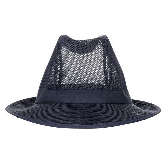 Trilby Hut mit Haarnetz dunkelblau Größe L 1 Trilby Hut mit Haarnetz dunkelblau Größe L