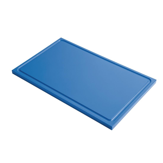 Gastro M Schneidebrett mit Saftrille GN1/1 blau Gastro M Schneidebrett mit Saftrille GN1/1 blau