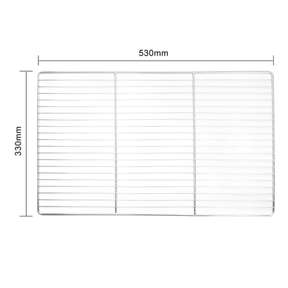 Vogue Edelstahlrost GN1/1 53 x 33cm 5 Vogue Edelstahlrost GN1/1 53 x 33cm