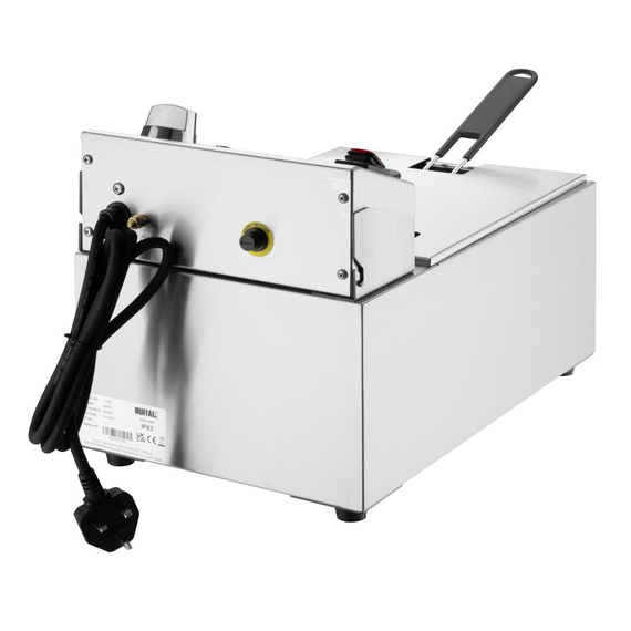 Buffalo Einzel-Elektrofritteuse mit Timer 5Ltr 6 Buffalo Einzel-Elektrofritteuse mit Timer 5Ltr