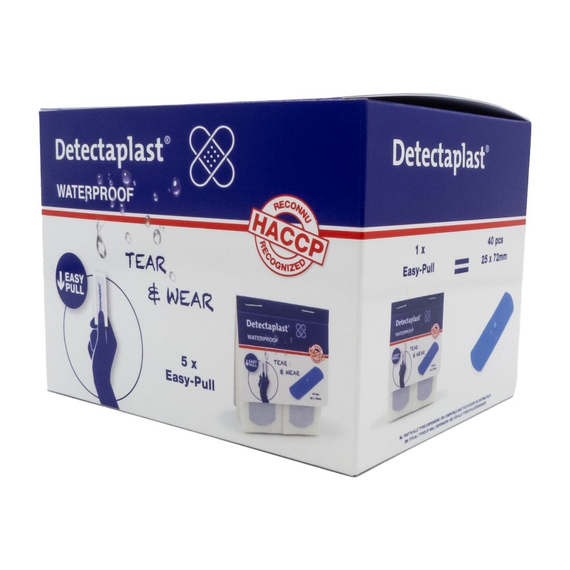 Detectaplast wasserdichtes Pflaster 25x72mm (100 Stück) 3 Detectaplast wasserdichtes Pflaster 25x72mm (100 Stück)