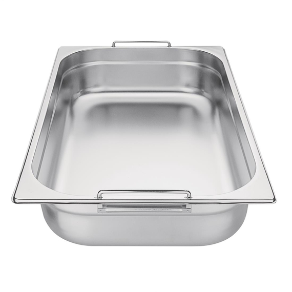 Vogue Edelstahl GN-Behälter GN1/1 mit Griffen 10cm 1 Vogue Edelstahl GN-Behälter GN1/1 mit Griffen 10cm