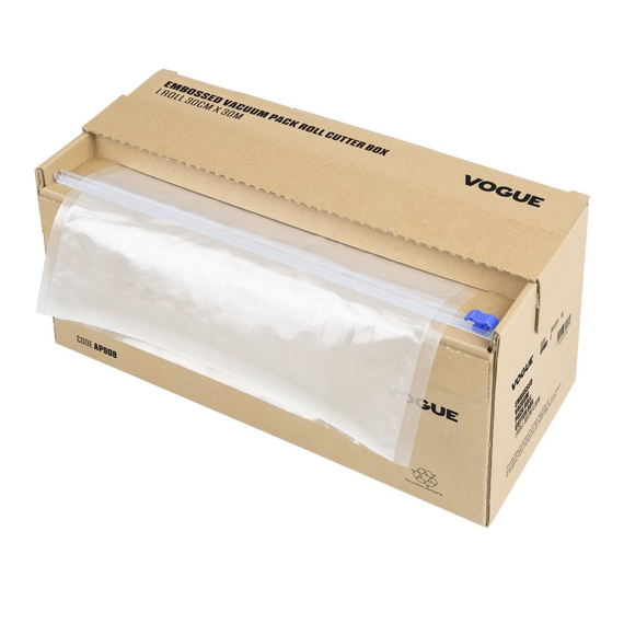Vogue Vakuumierbeutel Rolle mit Schneidefunktion, 300 mm breit, Kartonbox Vogue Vakuumierbeutel Rolle mit Schneidefunktion, 300 mm breit, Kartonbox