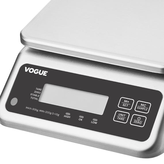 Vogue Wasserdichte Elektronische Waage 30kg 4 Vogue Wasserdichte Elektronische Waage 30kg