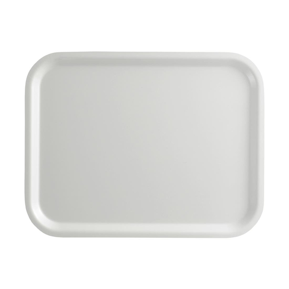 Cambro Capri Tablett Glatte Oberflaeche Weiß 340x460mm Cambro Capri Tablett Glatte Oberflaeche Weiß 340x460mm