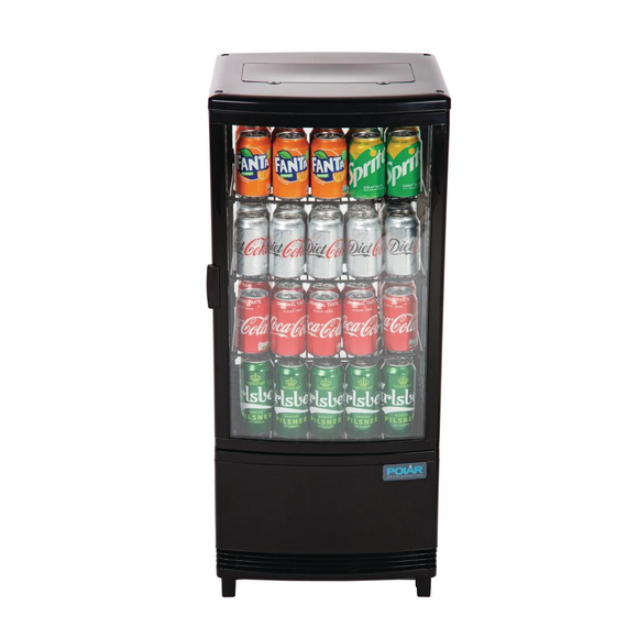 Polar C-Serie Energieeffizienter Kühlschrank mit gebogener Tür Schwarz 86Ltr 9 Polar C-Serie Energieeffizienter Kühlschrank mit gebogener Tür Schwarz 86Ltr