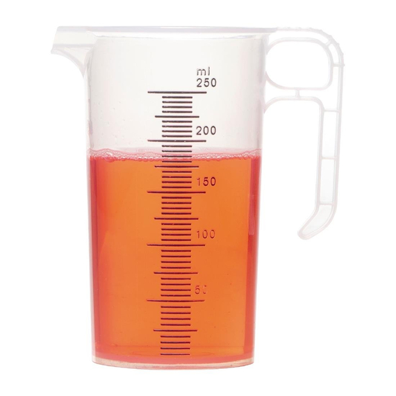 Pro-Measures Polypropylen Messbecher 250ml 2 Pro-Measures Polypropylen Messbecher 250ml