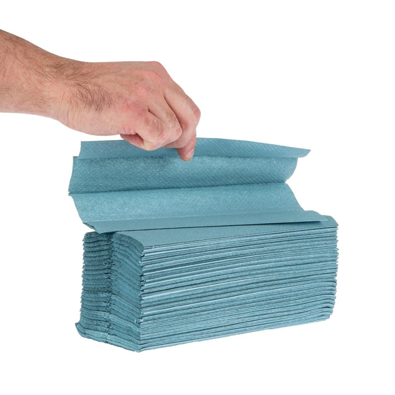 Jantex C-gefaltete Handtücher blau 1-lagig (12 Stück) 1 Jantex C-gefaltete Handtücher blau 1-lagig (12 Stück)