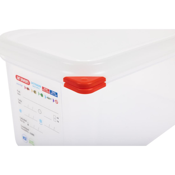 Araven Polypropylen 1/3 Gastronorm-Nahrungsbehälter 6Ltr (4 Stück) 7 Araven Polypropylen 1/3 Gastronorm-Nahrungsbehälter 6Ltr (4 Stück)