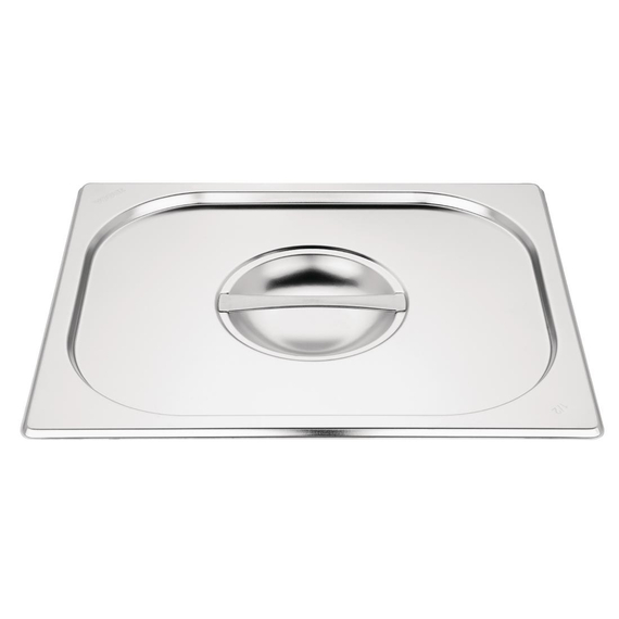 Vogue Edelstahl Gastronorm Schalen Set 2 x 1/2 Mit Deckeln 3 Vogue Edelstahl Gastronorm Schalen Set 2 x 1/2 Mit Deckeln
