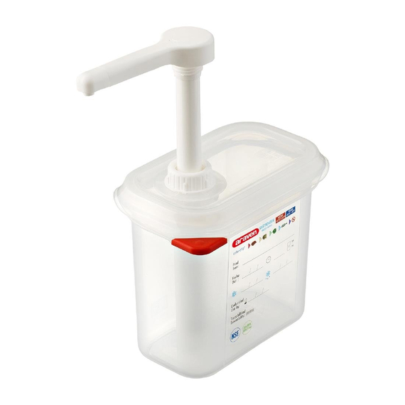 Araven Soßenspender GN 1/9 Transparent 1,5L Araven Soßenspender GN 1/9 Transparent 1,5L