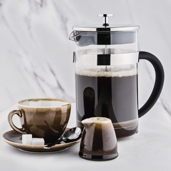 Olympia French Press Edelstahl und Glas 1,5L 5 Olympia French Press Edelstahl und Glas 1,5L