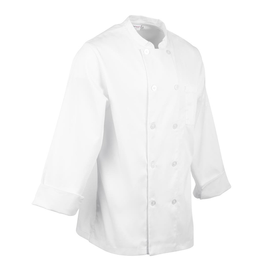 Chef Works Unisex Le Mans Chefs Jacke Weiß L 1 Chef Works Unisex Le Mans Chefs Jacke Weiß L